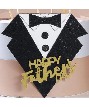 2Pcs Cake Topper EVA Cake Topper Bow Tie Suit Man - Buy Online on GoSupps.com