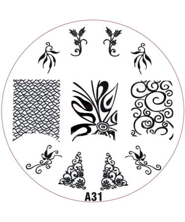 ++SPECIAL ITEM++ Stamping stencil A-Series: A31 Flourish Christmas tree