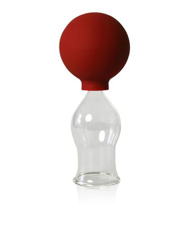 Cupping glass with suction ball 35mm for professional medical hunpless cupping hand -blown hand -blown cupping glass cupping glasses Lauschaer glass the original