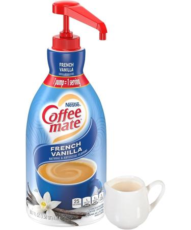 Coffee mate French Vanilla Liquid Concentrate 1.5 Liter Pump Bottle with World Food Shop Scoop - Buy Online on GoSupps.com