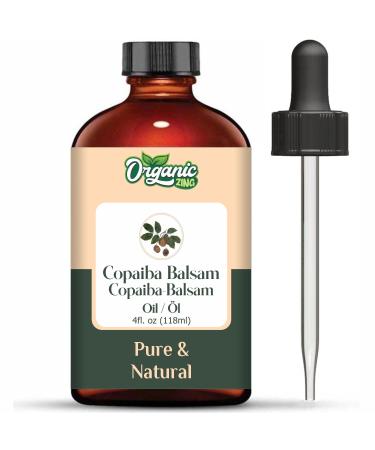 Organic Zing Copaiba Balsam Oil Pure & Natural Essential Oil for Skincare Hair Care & Massage 118ml399fl oz