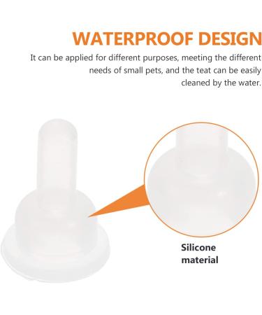 40Pcs Silicone Pet Feeding Bottle Nipple Replacement for Dog Puppy Cat Kitten Rabbits - VILLCASE - Buy Online on GoSupps.com