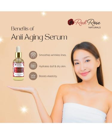 Rose Glow Radiance Face Serum | Vegan Daily Hydration & Anti-Aging Serum for All Skin Types - 15 ml - Buy Online on GoSupps.com