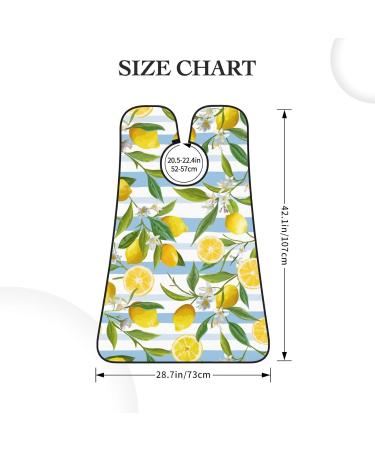 Lemon Flower Beard Bib | Non-Stick Grooming Cloth for Shaving & Trimming | Summer Fruit Beard Hair Catcher | Perfect Grooming Gifts for Men - Buy Online on GoSupps.com