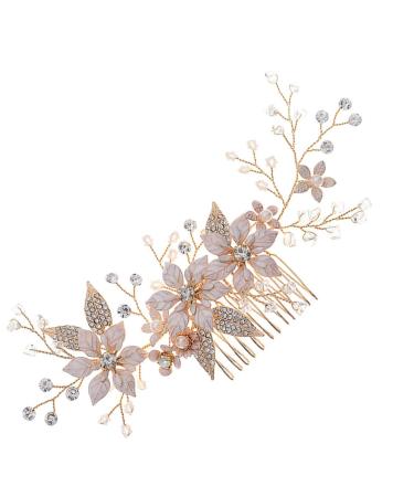 1 Pc Hair Comb Hair up Bride Alloy Crystal