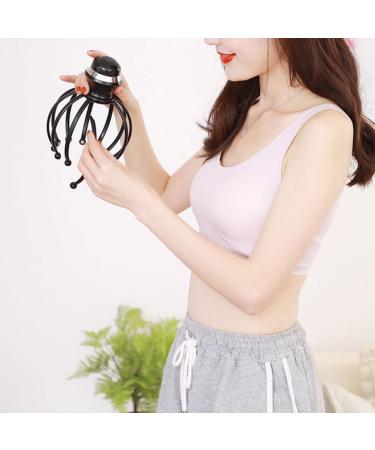 Sewoart 1stk Head Massager - Octopus Massage Device & Hair Brush for Scalp Relief | Manual Back Scratch & Massage - 18x14.5cm Black - Buy Online on GoSupps.com