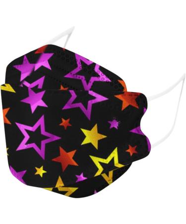 50 Pack Colorful Children's Face Masks - Fish Design 3D Protection Breathable 4-Layer Mouth & Nose Shield for Boys & Girls - Buy Online on GoSupps.com