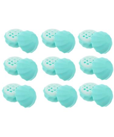 Solustrie 10 piece of box spherical lipstick case reusable lip- balm tube diy lip balm kit lipstick mold lip gloss bulk material sample tube child plastic blue