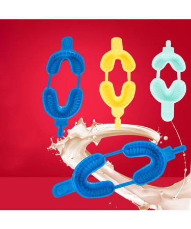 20pcs Disposable Fluorinated Foam Dental Trays - Kids Size M (Yellow) - 17.5*6cm - Buy Online on GoSupps.com