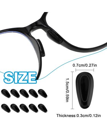 Buy Wllhyf Silicone Nose Pads for Glasses | Self-Adhesive Anti-Slip Cushion for Comfort | Perfect for Men & Women | Black | International Shipping Available - Buy Online on GoSupps.com