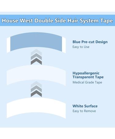 72 Pieces Double Sided Waterproof Wig Tape - Ultra Hold Blue Hair Tape for Wigs & Toupees | International Shipping Available - Buy Online on GoSupps.com