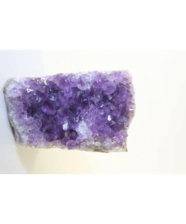 3-3/8" Amethyst Quartz Cut Base Amethyst Specimen Uruguay Raw Stones and Minerals Stone Mineral Specimen - Buy Online on GoSupps.com