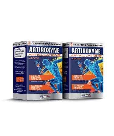 Artiroxyne Joint Supplement - Sensitive Joints - Joint Well-Being Flexibility - Glucosamine Sulfate 2KCL & Boswellia - 60J - French Laboratory - Pack of 2 Eric Favre