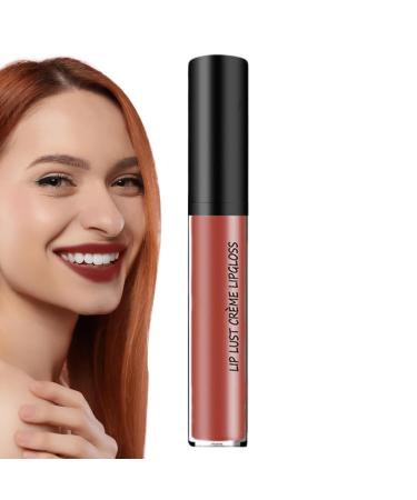 Lunaobrik Lip Gloss Makeup - Non-sticky and moisturizing formula - Lightweight waterproof volumizing stick with shine for daytime evening beginner and enthusiast use