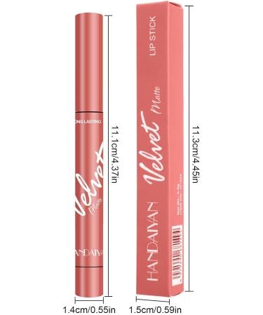  JPSDOWS Velvet Matte Lipsticks | Velvet Matte Lipsticks Non-Stick Red Lip Makeup Won't Fade Waterproof Lipstick for Girls and Women - Buy Online on GoSupps.com