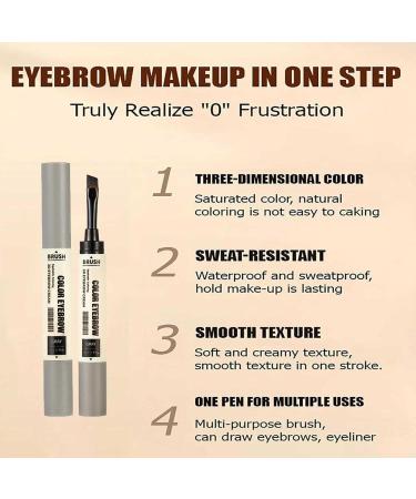 Sentechx Shaping Long Lasting Color DualEnded Eyebrow Tint Cream Natural Long Lasting Eyebrow Cream Waterproof Multifunctional Eyebrow Cream Dark Coffee Dark Coffee - Buy Online on GoSupps.com