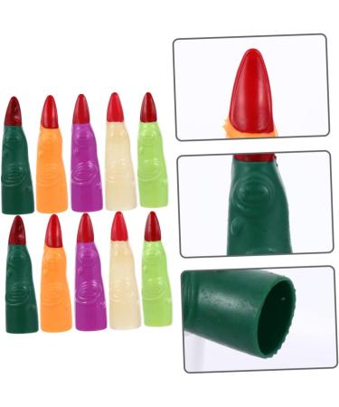 Beavorty 50 pcs fake finger cot Halloween Accessory cosplay finger nails scary witches nails fake zombie fingers scary fingers claw Vampire Costume nails prom props decorate plastic make up - Buy Online on GoSupps.com