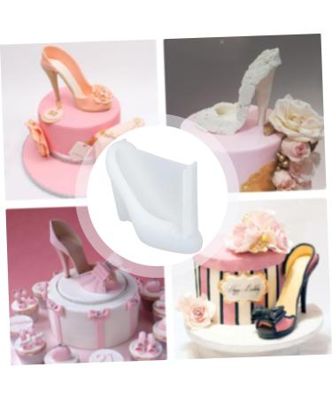 OUNONA High Heels Mold Desktop Mold Decoration Cake Decorating Ice Cube Candy Chocolate Resin Mold Small Cake Board Fondant Mold Soap Mold 3D Muffin White Supplies Silica Gel - Buy Online on GoSupps.com