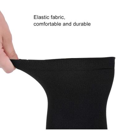 Shop Premium Unisex Compression Socks - Non-Slip Seamless Knee Highs for Varicose Veins Treatment - XXL Black - Buy Online on GoSupps.com