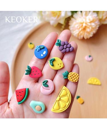 KEOKER Fruit Polymer Clay Cutters - 12 Shapes for Earrings & Jewelry Making - Buy Online on GoSupps.com