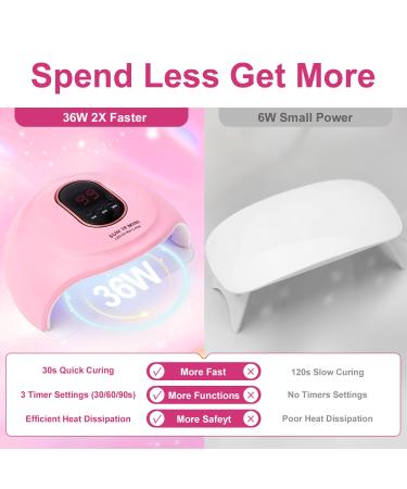 Major Diji Nail Extension Kit - 8 Colors Poly Nail Gel with 38W UV Lamp & All-in-One Nail Studio Set - Buy Online on GoSupps.com