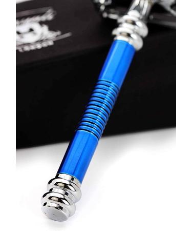 Haryali London Double-Cutting Razor Plane - Butterfly Razor for Men & Women | Reusable Metal & Steel Finish (Blue) - Buy Online on GoSupps.com