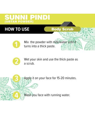 PUB Sunnipindi Herbal Bath Powder Ubtan Body Scrub Face Pack Tan Removal Ancient Ayurvedic Healing Enriched with Numerous Herbs 200Gms - Buy Online on GoSupps.com