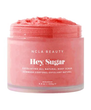 NCLA Beauty Hey Sugar All Natural Body Scrub - Moisturizing Exfoliating Sugar Scrub - Shea Cocoa and Mango Butters - Pink Grapefruit - 8.8 oz