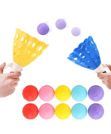 Lbsel Kinder Indoor Sports Outdoor Fun Party Game Toys with 2 starting baskets and 10 balls 5 6 7 8 9 10 11 12 years old young girls blue and yellow - Buy Online on GoSupps.com