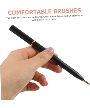 Beaupretty eyeliner brush retractable lip travel brush tool lipstick applicator lip gloss concealer brush wand mascara tool lip gloss make up Miss Metal face brush - Buy Online on GoSupps.com
