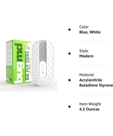 BugMD No Fly Zone UV Bug Zapper - Refillable Mosquito & Flying Insect Trap - Buy Online on GoSupps.com