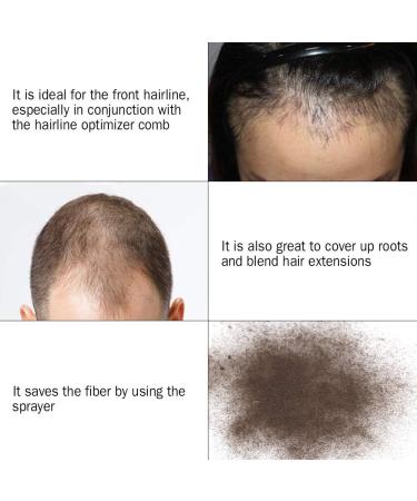 Hair Fuller Spray Professional Atomizador Spray Hair Building Fibers Applicator Nozzle Solution Thinning Fiber Growth light brown hair building fibers spray - Buy Online on GoSupps.com