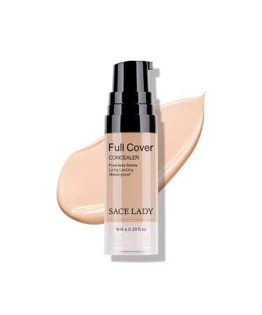 SACE LADY 4Pcs Makeup Set - Flawless Matte Foundation Full Coverage Concealer Oil Control Powder & Sponge - Waterproof Natural Cosmetics Kit for All Skin Types - Buy Online on GoSupps.com