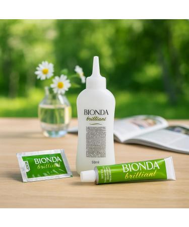 BIONDA Brilliant permanent hair color & coloring 103 very light blond 100 ml 100 gray hair coverage with argan oil nourishing oil formula intensive color shine roots & full lengths - Buy Online on GoSupps.com