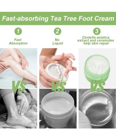  ACWOO ACWOO Foot cream soothing foot moisturizer removes calluses foot cream tea tree and aloe vera for deep hydration for very feet - Buy Online on GoSupps.com