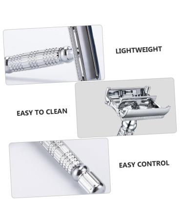 Beaupretty Manual Shaver Set - 2pcs Old Style Metal Razor for Beard & Face Shaving | Safety Razor - Buy Online on GoSupps.com