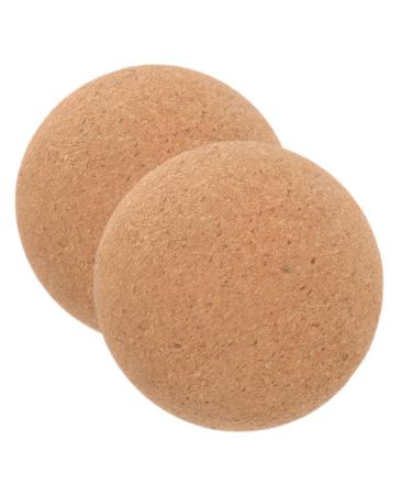 Inoomp 2 Cork massage ball yoga therapy hall lacrosse massage ball foot massage ball roller for deep tissue muscle massage Myofascial