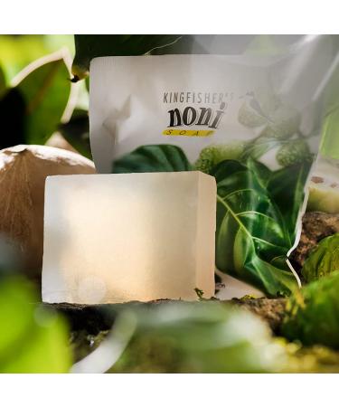Buy Kingfisher Noni Soap - 100% Natural Handmade Cleanser for All Skin Types | Nourishing Noni Oil & Extract | 100g - Buy Online on GoSupps.com