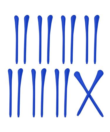 Patikil glasses endpieces 8 pairs slide slid ear socks pieces pipe sleeve sleeve soft silicone replacement temple for round metal glasses legs blue-1