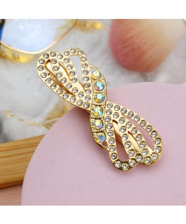 8 Pcs Rhinestone Alligator Hair Clips for Girls and Women - Pearl Crystal Hair Pins for Wedding - White - Buy Online on GoSupps.com