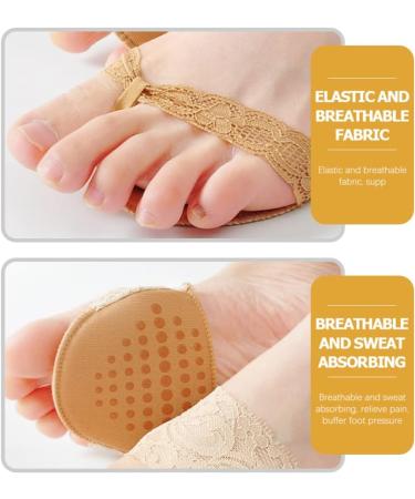 FOMIYES Metatarsal Foot Pads - 4 Pairs High Heel Inserts & Toe Stretchers | Comfortable Breathable Forefoot Cushions for Pain Relief - Shop Internationally - Buy Online on GoSupps.com