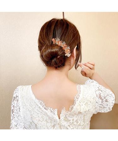 4-Piece Vintage Butterfly Hair Accessories | Crystal Bead Headdress for Women & Girls - Buy Online on GoSupps.com
