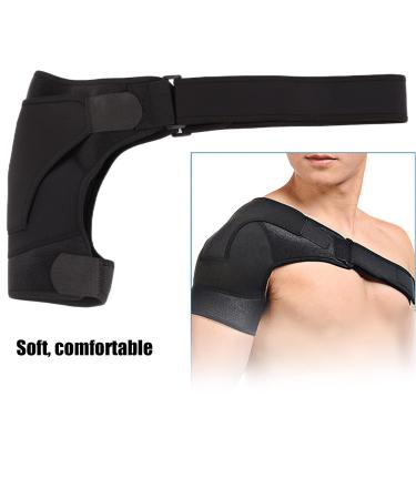 Adjustable Shoulder Compression Sleeve Wrap - High Elasticity Brace for Rotator Cuff Support & Dislocation Relief - Buy Online on GoSupps.com