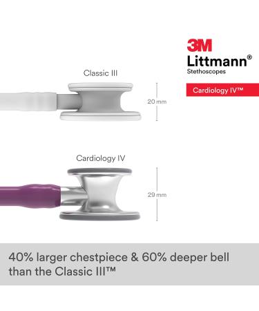 3M Littmann Cardiology IV Stethoscope - Plum Tube - 69 cm - Buy Online on GoSupps.com