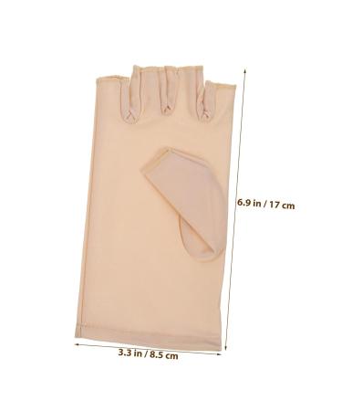 Beavorty 4 Pairs Nail Gloves Uv Gloves for Nails Uv Fingerless Gloves for Driving Uv Protectors Gloves Nail Light Nail Art Gloves Nail Lamp Nail Gel Manicure Light Spandex Miss - Buy Online on GoSupps.com