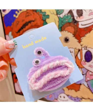 PLCPDM Creative Large Mouth Frog Shape Hairpin for Girls Taking Photo Hair Barrettes Aesthetics Plush Hair Accessories Red - Buy Online on GoSupps.com
