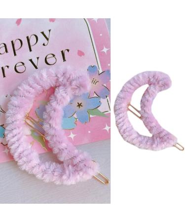 hgnxa Aesthetic Hair Clip Lovely Spring Hairpins Multi-shape Hairpin Plush Hair Clip Candy Color for Teenagers Woman - Buy Online on GoSupps.com