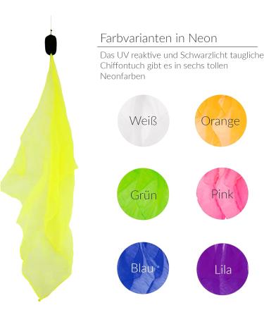 Buy Diabolo 40cm UV Light poi - Yellow Angel Wings Spinning Poi for Kids | Soft Spiral Poi for Beginners & Professionals - International Shipping - Buy Online on GoSupps.com