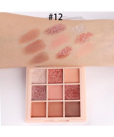 Buy 9 Colors Pink Rose Gold Eyeshadow Palette - Korean Natural & Highly Pigmented for Beginners | Long Lasting Waterproof & Blendable Make-Up - Buy Online on GoSupps.com
