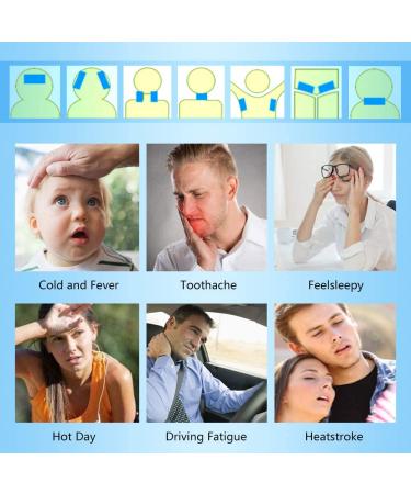 12 Sheets Cooling Patches for Fever Discomfort & Pain Relief - Soothe Headache & Reduce Fever - Pack of 12 - Buy Online on GoSupps.com